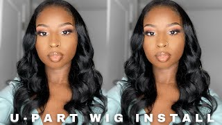 EASY UPART WIG INSTALL FOR BEGINNERS  Outre Mytresses Leave Out Wig [upl. by Annoed316]