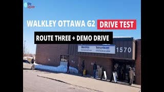 Ottawa G2 Driving Test Tips Complete Walkley Route 3 Guide Demo For FirstTime Pass  City Explorer [upl. by Niwdla116]