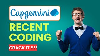 Latest  Capgemini Coding Questions 2024  Capgemini Previous Year Questions  UBK Anna [upl. by Seabrooke]