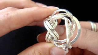 8BA 8 Band Puzzle Ring Instructional Video [upl. by Columbyne]