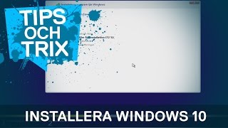 HowTo  Installera Windows 10 [upl. by Akirat]