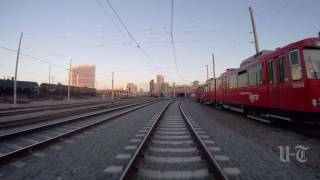 San Diego Trolley GOPRO timelapse [upl. by Eislrahc]