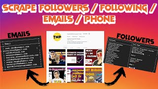 How to scrape emailsfollowersphone numbers from any user in Instagram [upl. by Ahsinert]