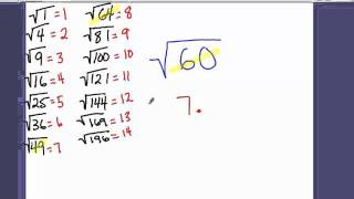 Estimating Square Roots [upl. by Odlaumor]