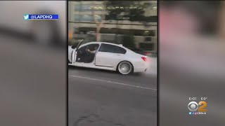 Video Shows BMW Ramming Into Truck During Wild Road Rage Incident [upl. by Adnohsor]