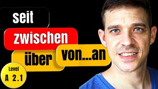 Time Prepositions German  seit zwischen über and von…an  A2 Level  YourGermanTeacher [upl. by Janean]