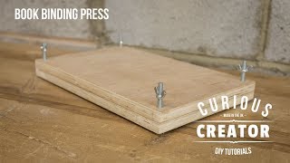 29 Book Binding Press Machine Bookbinding  DIY Curious Creator [upl. by Calla769]