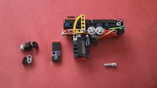 Lego Mini Technic Pistol  Tutorial  Instruction [upl. by Eatnod]