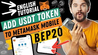 How to add USDT to Metamask Mobile Wallet 🤑 Add USDT token to Metamask App 🤑 English Tutorial [upl. by Egdamlat424]