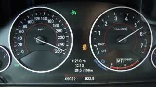 New BMW 328i Sport Touring F31 2012 0258 kmh Acceleration Vmax [upl. by Kiefer64]