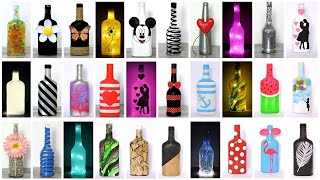 39 Creative Ideas with Glass Bottles  DIY decorative bottles [upl. by Primaveras557]