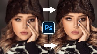 Easily Convert Low To High Resolution Photos In Photoshop [upl. by Nowyt]