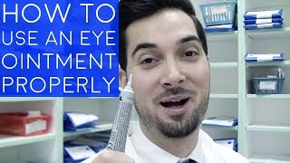 How To Use Eye Ointment  How To Apply Ointment To The Eyes  How To Administer An Eye Ointment [upl. by Colvin64]