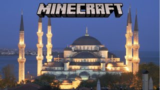 Build the blue mosque Turkey minecraft [upl. by Dracir]