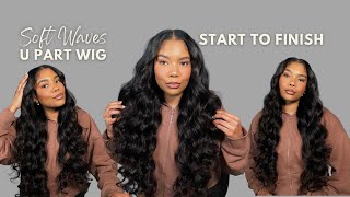 Soft Waves U Part Wig Install From Start To Finish Ft Julia Hair [upl. by Blanding]