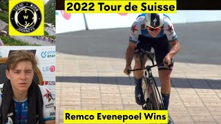 Remco Evenepoel Wins  2022 Tour de Suisse  Stage 8 ITT [upl. by Vladimir129]