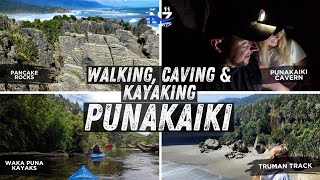 Walking Caving amp Kayaking PUNAKAKI West Coast NZ [upl. by Niltac]