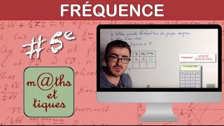 Calculer des fréquences  Cinquième [upl. by Kenelm]