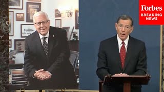 John Barrasso Senator From Wyoming Commemorates The Late WY Sen Mike Enzi [upl. by Wilinski]