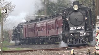 Steam Shuttle Trains Lilydale Ringwood [upl. by Ahsrav]