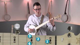 Beginning 5String Banjo  Pt 5  the F chord [upl. by Goodill]