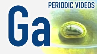 Gallium beating heart  Periodic Table of Videos [upl. by Eimot934]