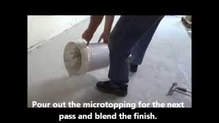 How to Resurface Floors Using a Concrete Microtopping [upl. by Enneles]