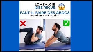 Lombalgie  Arrêtez les abdos [upl. by Remat260]