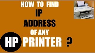 How to Find the IP Address of Any HP printer [upl. by Iel]