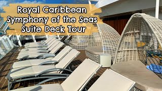 Royal Caribbean Symphony of the Seas Suite Deck Tour [upl. by Anavoig802]