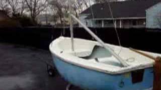 Daysailer King Fisher III 12ft SAILBOAT SAILING DINGHY LI NY [upl. by Aicatsue]