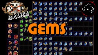 Path Of Exile Basics  GEMS  Beginner guide for skill amp support gems in POE [upl. by Chambers]