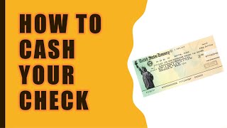 How to cash a check [upl. by Nylarad]