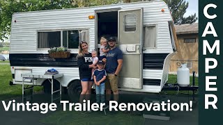 Vintage Trailer Renovation — Full Overview Video [upl. by Anivle286]