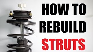 How to REBUILD suspension STRUTS shocks [upl. by Merril]