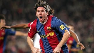 Lionel Messi first Hattrick ● FC Barcelona vs Real Madrid ● 10307 [upl. by Nerag]