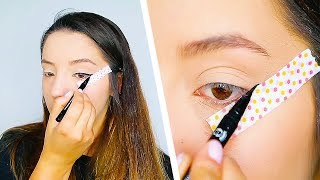 8 Easy Eyeliner Tutorials For Beginners [upl. by Ahsyekal]