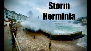 Storm Herminia Cornwall 2025 [upl. by Danuloff161]