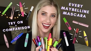 EVERY Maybelline MASCARA  Testing ALL 27 MAYBELLINE Mascaras [upl. by Anilat466]