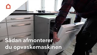 Afmontering af opvaskemaskinen [upl. by Engracia]