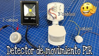 CÓMO INSTALAR 3 TIPOS DIFERENTES DE DETECTORES DE MOVIMIENTO PIR [upl. by Tica]