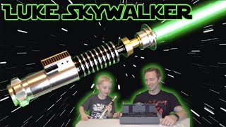 Galaxys Edge Luke Skywalker Legacy Lightsaber Review ROTJ [upl. by Niarbo]