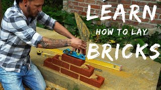 HOW TO LAY BRICKS FOR BEGINNERS Bricklaying for beginners ep4 [upl. by Gare]