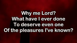 Why Me Lord Lord Help Me Jesus  Kris Kristofferson Lyrics [upl. by Lakin]