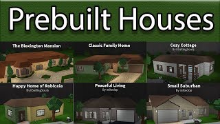 Reviewing All Prebuilt Houses  Roblox  BloxBurg [upl. by Leticia]