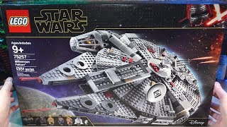 Pure build LEGO Star Wars Millennium Falcon 75257 in real time ASMR [upl. by Hummel]