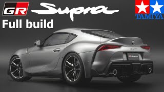 124 Toyota GR Supra full build Tamiya 24351 [upl. by Gnilrac607]