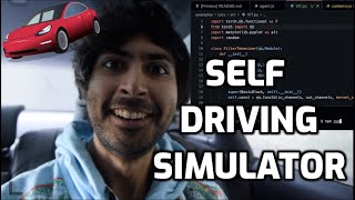 Tesla Self Driving Simulator [upl. by Ahsinod]