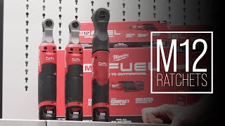 Milwaukee M12™ FUEL Ratchets 255820 amp 256620 amp 256720 [upl. by Marv154]