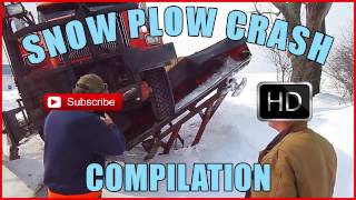 Snow Plow Crash Compilation  over 10 minutes [upl. by Akemot911]